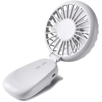 

Foldable Ultra Quiet Clip Fan with 2 Speed Settings Mini Desk Fan Portable Handheld Fan for Home Office Outdoor Travel
