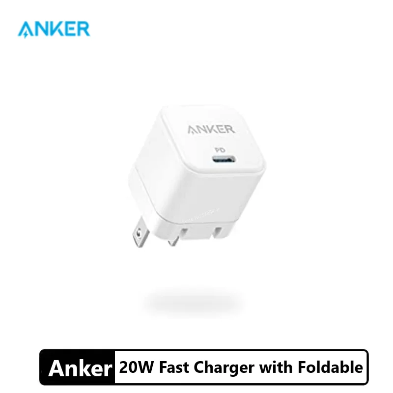 Anker 20w Fast Charger With Foldable Plug, Powerport Iii 20w Cube