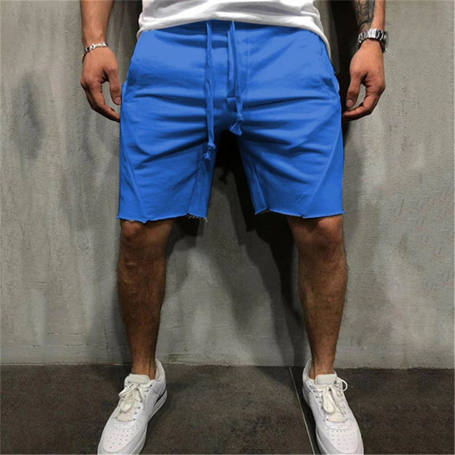 Men Cotton Shorts Men's loose Short Trousers Fitness Bodybuilding Jogger Mens Brand durable Sweatpants Fitness Workout Short best men's casual shorts Casual Shorts