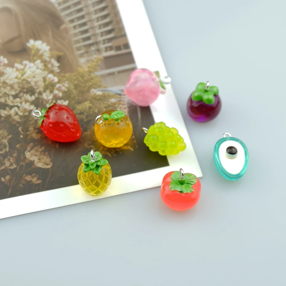 Collier Et Boucles D'oreilles Poggi à Motifs Fruits - Cristal Multicolore - Occasion En Bon état