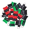 CPR Resuscitation Mask With Keychain Emergency Rescue Face Shield First Aid Breath Mask For Health Care Tools 20/50PCS 1