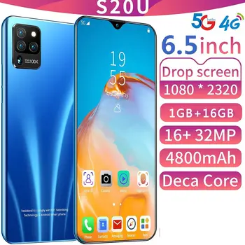 

Universal 6.5 Inch Water Drop Large Screen Android Domestic Smartphone All-In-One 1Gb+16Gb Face Recognition Function