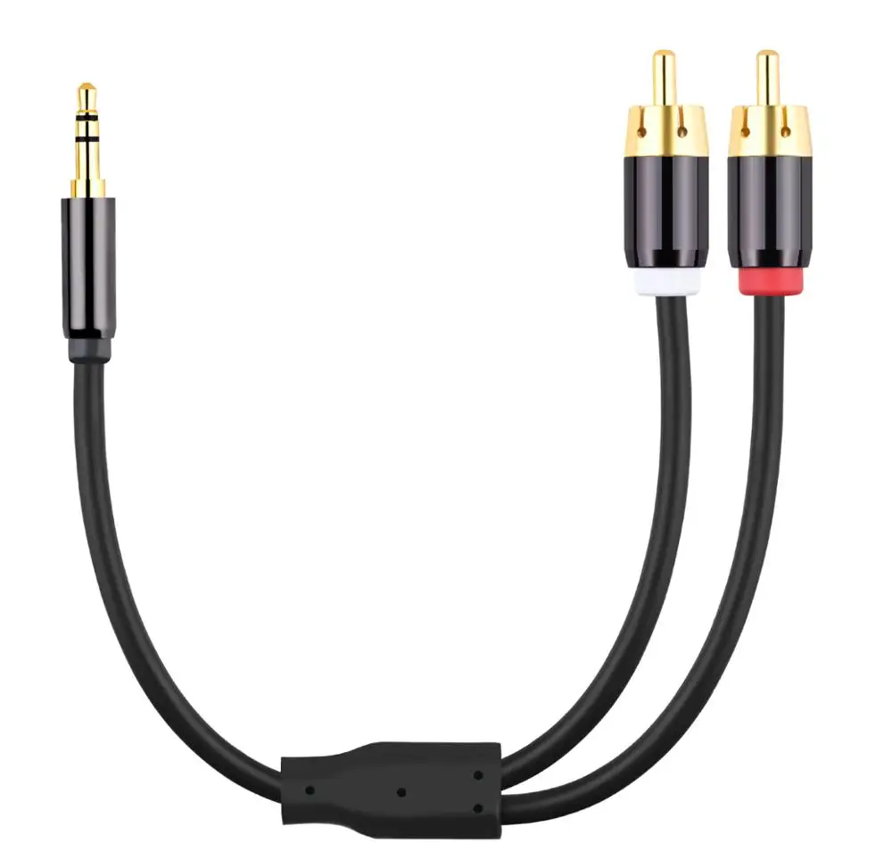 3 5 мм до 2 RCA аудио кабель для Саундбар разъем телефона домашнего кинотеатра