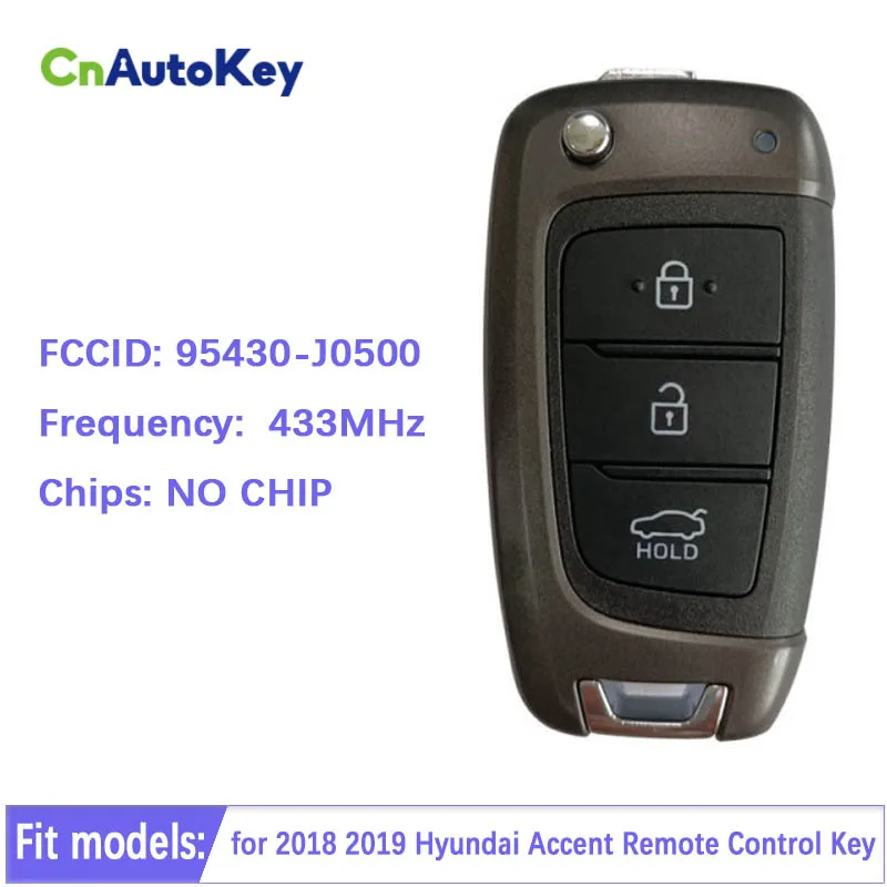 

CN020189 For Hyundai Accent 2018 2019 Remote Control Key Fob PN 95430-J0500 H5500 H5600 433MHz