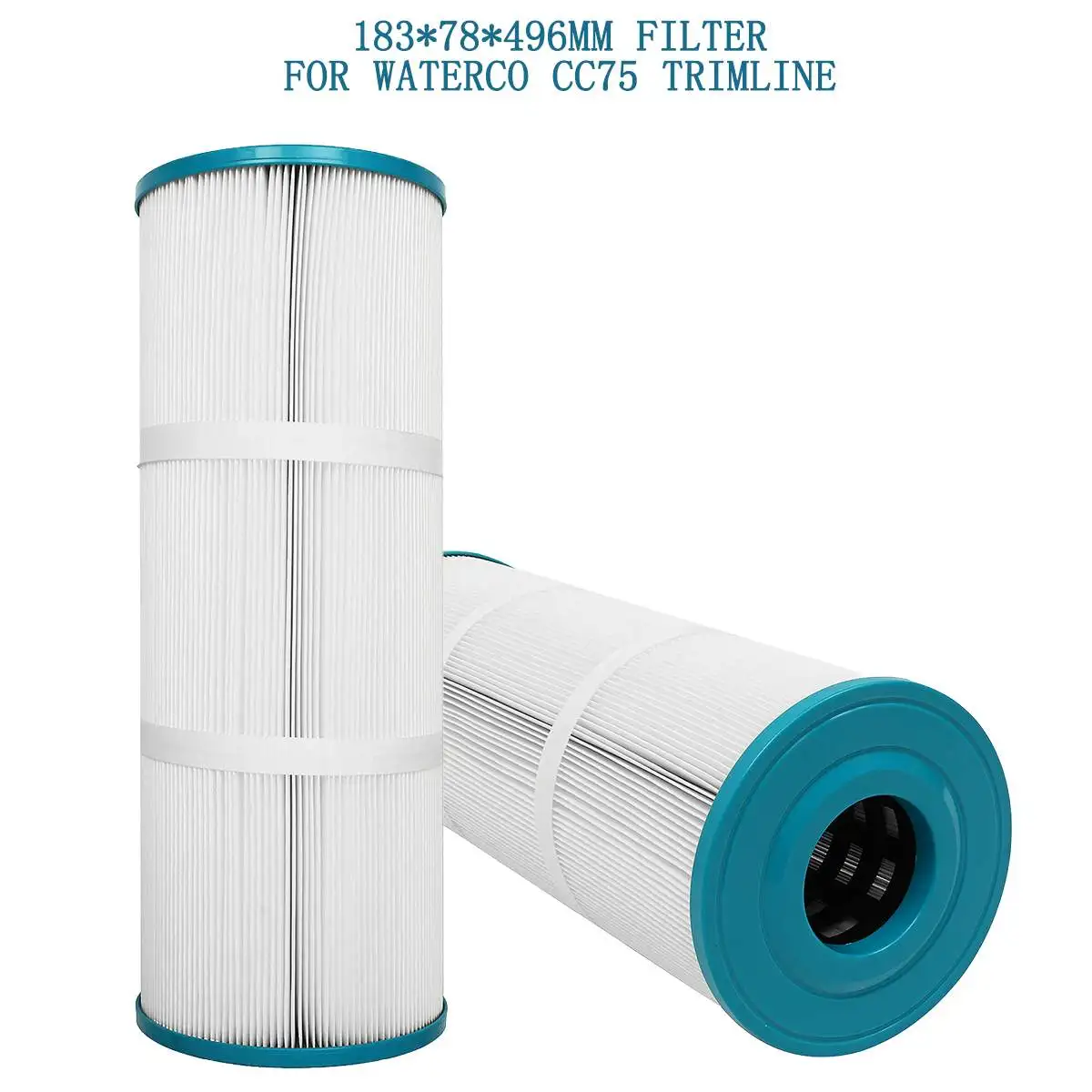 

High Quality183*78*496mm Swimming Pool Filter Cartridge Element Replacement For Waterco CC75 Trimline Polyester Filament Fiber