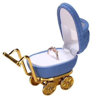 

Marriage Ring Box High-quality Unisex Classic Trendy Earrings Jewelry Necklace Storage Baby Carriage Gifts Box 2019