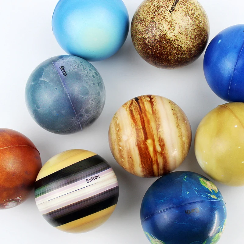 Bambini otto pianeti palla rimbalzante giocattoli Montessori luna sistema  solare educazione scienza apprendimento gioco sensoriale giocattoli sussidi  didattici - AliExpress