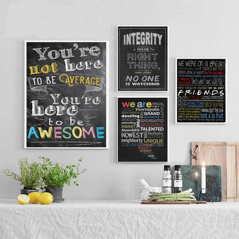 

Motivational Wall Poster Inkjet Print Coffee Living Decoration Painting Waterproof Home Decoration