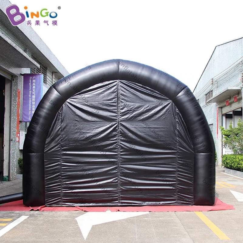 Free Shipping 5x4.5x3.5 Meters Black Football Race Inflatable Tunnel Tent With Customized Logo Printing For Sale - BG-T0140 2