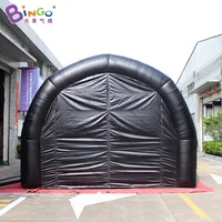 Free Shipping 5x4.5x3.5 Meters Black Football Race Inflatable Tunnel Tent With Customized Logo Printing For Sale - BG-T0140 2