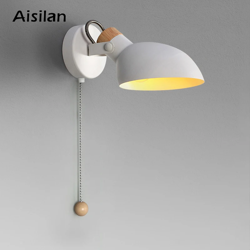 Aisilan простой креативный настенный светильник led прикроватная Спальня фойе