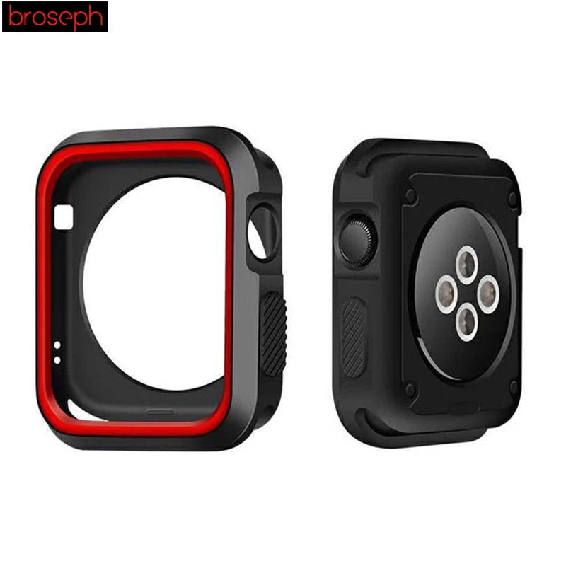 Watch Protector Bumper for Apple watch 4 Case 40mm 44mm Silicone Watch Cases Cover for Iwatch Series 3 2 1 Strap 38mm 42mm