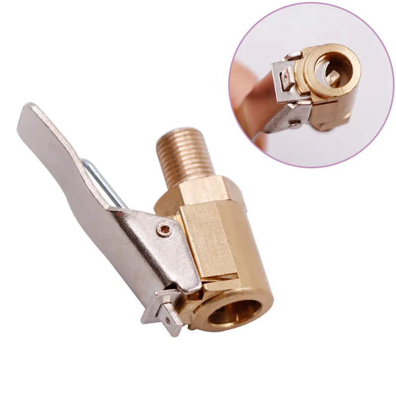 Valve Adapter Car Air Pump Thread Nozzle Adapter 8MM Tyre Wheel Tire Air Chuck Inflator Pump Valve Clip Clamp Connector Adapter