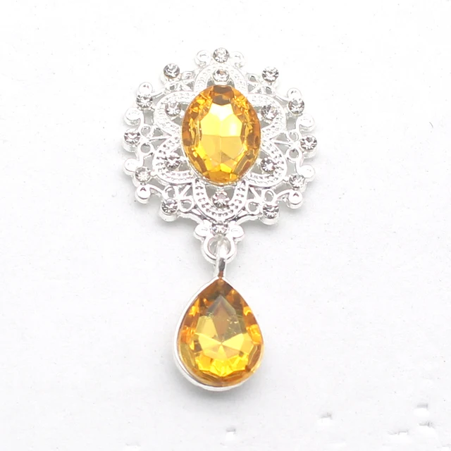Elegant Crystal Brooch Set - Fashionable Wedding & Holiday Decorations