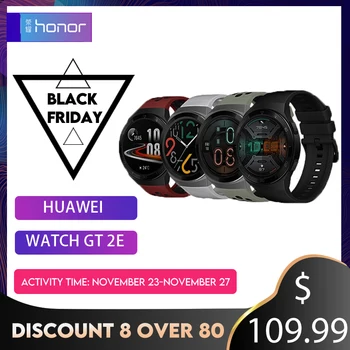 

HUAWEI Watch GT 2E Heart Rate Tracker Smart Wristband 2Weeks Standby Health Features Play Music Via Bluetooth Waterproof