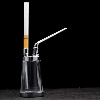 

1 Pc Hookah Metal Double Loop Filtering Arcylic Resin Pipe for Camping