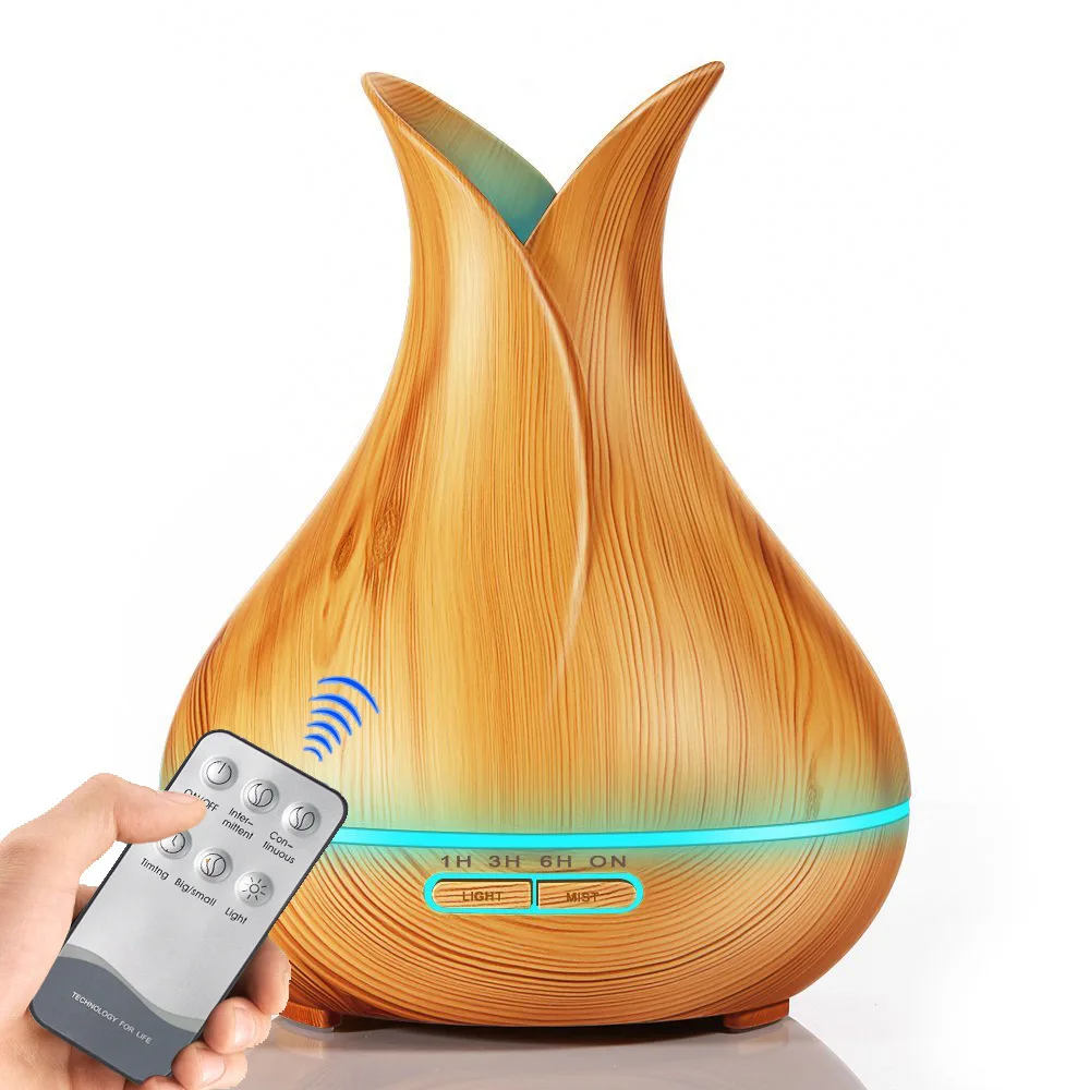 

Petal Ultrasonic Essential Oil Creative Customizable Air New Style Humidifier Wood Grain Middle East Aroma Diffuser