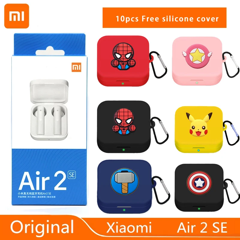 2020 New Earphones AIR 2 SE Bluetooth Wireless Automatic Noise Reduction Sports 5.0 Earphones free Silicone Case for Smartphones