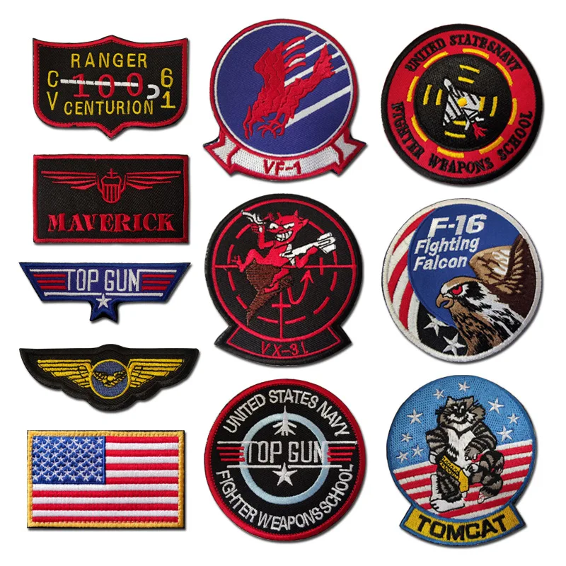Америка военно-морской флот флаги Топ пистолет Ranger Embroiderey тактические военные