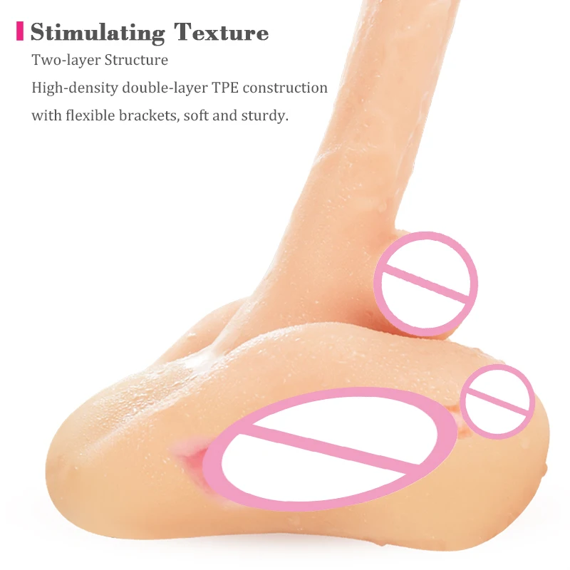 Dildo Ass Lifelike Testicle Male Realistic Penis Ass Sex Doll for Women and Men Large Penis and Tight Anus Dildo Sex Toy