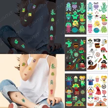 

Transfer Tattoo For Children Boys Baby Temporary On Hand Translations Glitter Kids Cute Insect Animation Funny Pirate Glowing