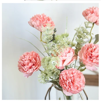 

Three head lotus artificial flower manufacturers home decoration wedding holding flowers wall fake flowers