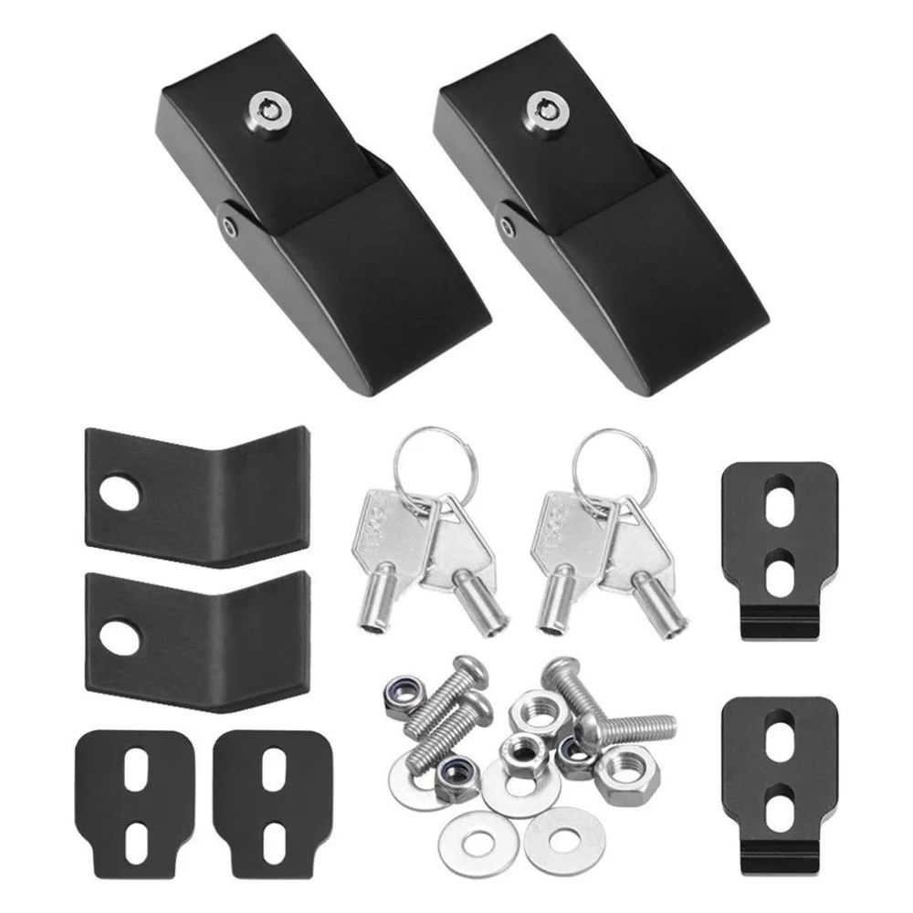 Для Jeep Wrangler Jk Jku 2007- крышка замок Пряжка с ключом безопасности автомобиля Hoodlock комплект аксессуары для модификации автомобиля