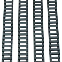 Dropshipping 4pcs Plastic Rail Cover Bone Fish Ladder Shape 2 Colors Heat Resistant Handguard Rifle Picatinny Rubber Rail Covers