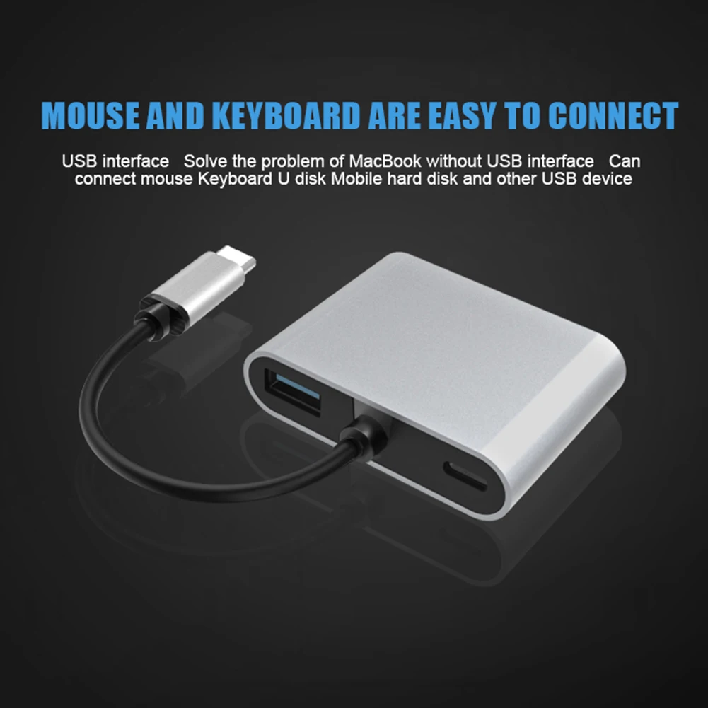 Tonbux 4 в 1 Тип C к HDMI Usb к Hdmi 1,4 конвертер адаптер Hdmi разветвитель HD 1080P Hdmi Conventer для Macbook samsung huawei