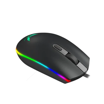 

S900B Wired Mouse Adjustable 1600DPI Backlight RGB LED Optical Computer Mouse Ergonomic Optical Mice For Caming PC