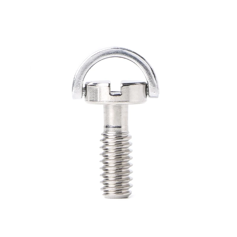 

1/4" Lengthener Screw D-Ring Stainless Steel For Photography Camera Tripod Plate
