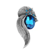 Европа и Америка одежда креативный лист инкрустация кристаллами Винтажная брошь женская универсальная классная корсаж