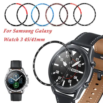 

Metal Edge frame Cover For Samsung Galaxy Watch 3 45/41mm /watch3 Bezel Ring Dial Scale Speed Protective Case Watch Accessories