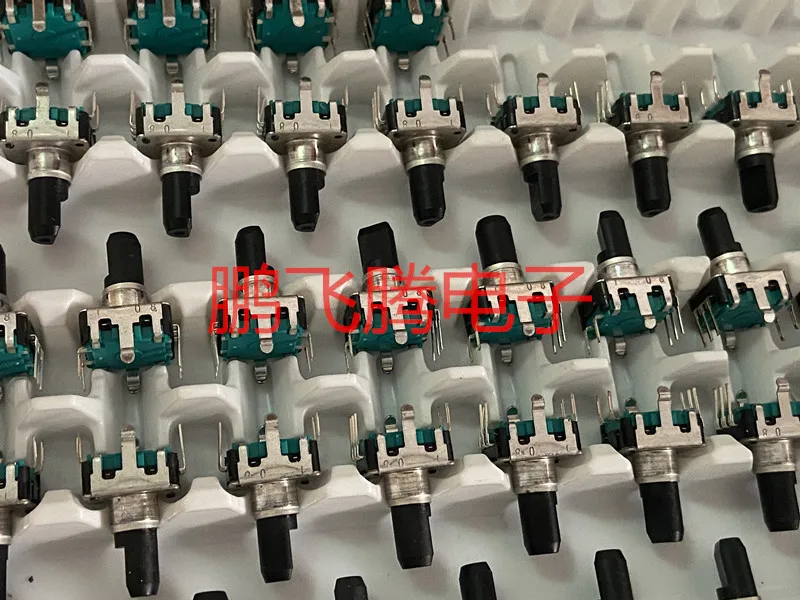 Japan EC12E2424407 EC12 type encoder with switch rotation 24 positioning number 24 pulse shaft length 15MM aluminum knob encoder
