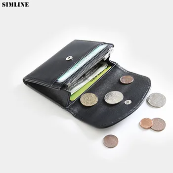 

Genuine Leather Wallet For Men Male Short Hasp Wallets Purse Credit Card Holder Money Bag With Zipper Coin Pocket High Quality