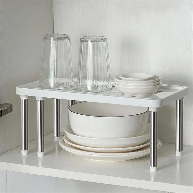 Estante de almacenamiento ajustable para armario de hogar para ahorrar