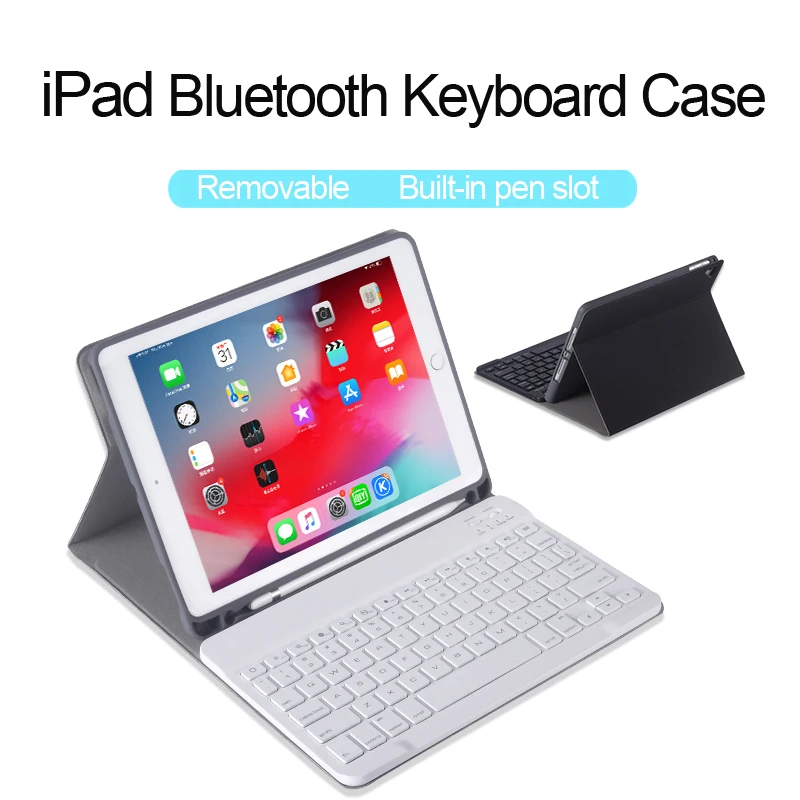 For iPad Pro 12.9 case iPad Pro 11 2018 Cover Smart Backlit Bluetooth Keyboard Case Funda Apple Pen