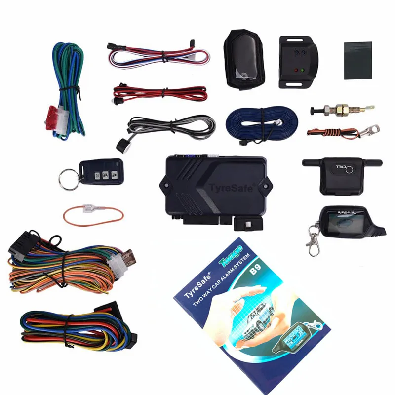 Universal Car Burglar Alarm Two Way Car Alarm Security System With Engine AutoStart LCD Remote Control Keychain Auto Anti-Theft