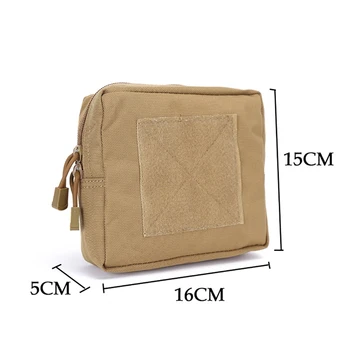 

Military Tactical 1000D Outdoor Waist Bag Multifunctional EDC Molle Pouch Tool Zipper Waist Pack Accessory Durable Belt Pouch