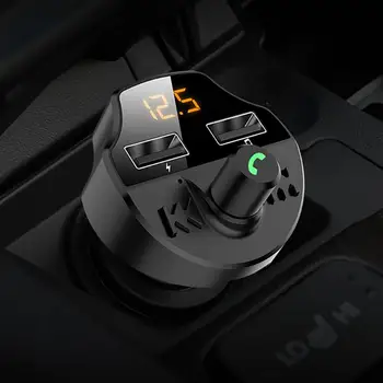 

Onever Bluetooth 5.0 Fm Transmitter Car Mp3 Player Dual USB Charger Adapter Battery Voltage Noise Reduction TF Card Hands-Free