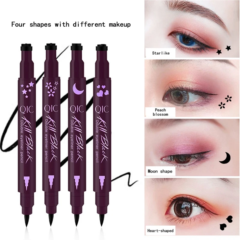 

New Double-end Pattern Liquid Eyeliner Pro Long Lasting Waterproof Eyes Makeup Star Liquid Eyeliner Pencil Smooth Make Up Tools