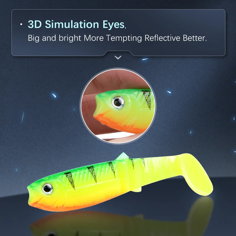 10 шт. рыболовные приманки 5 г 8 см|soft lure shad|lure shadfishing soft |