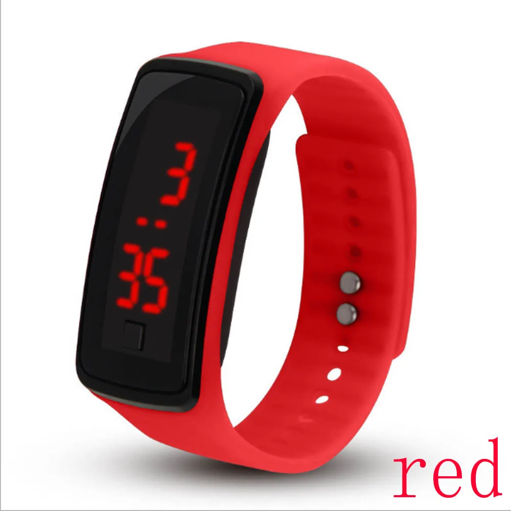 100 шт часы детские Студенческие наручные часы - Цвет: red