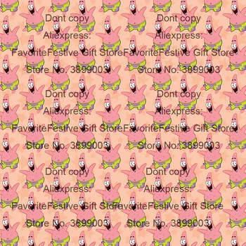 

165*100cm Pearl, Plankton, and Karen baby kids polyster Fabric by the yard Cloth Sewing Quilting diy cloth patchwork fabric