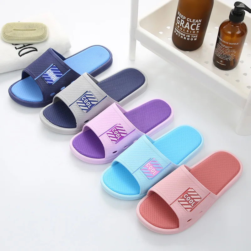

2019 Summer New Style Bathroom Soft-Sole Double Layer Home Slipper Bath Anti-slip Couples Men Sandals Women's Outdoor