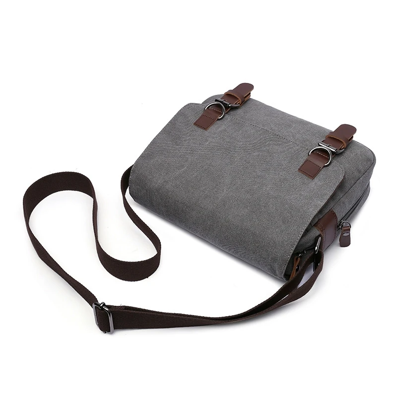 30cm Men Shoulder Crossbody Bags Expansion Large Canvas Satchel Leidure Casual Strong Fabric Durable Designer High Quality