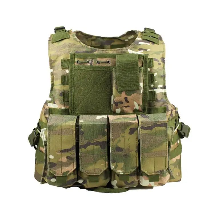711D Molle армейский боевой тактический жилет солдат США Военная форма Камуфляжный жилет мужской Карманный Пейнтбол страйкбол нейлоновый жилет - Цвет: CP