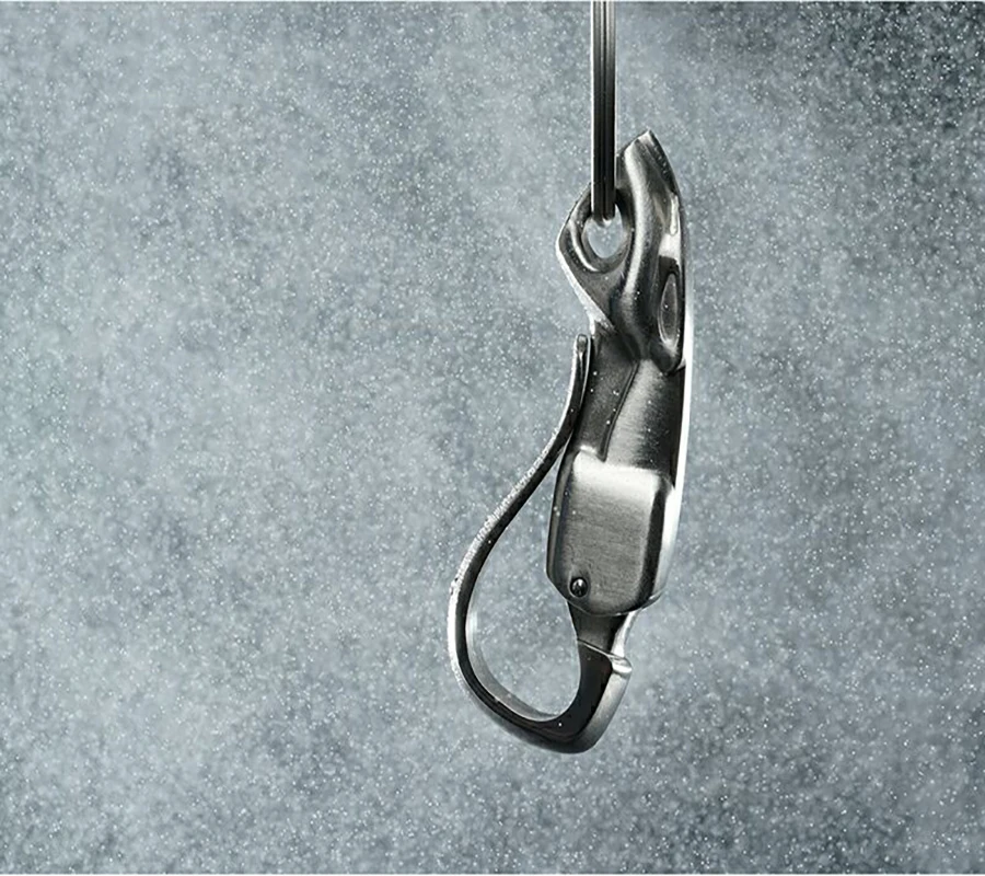 304 Stainless Steel Car Key Chain Waist Hanging Creative Leopard Shape Men Belt KeyChain Buckle Key Ring Holder Fathers Day Gift