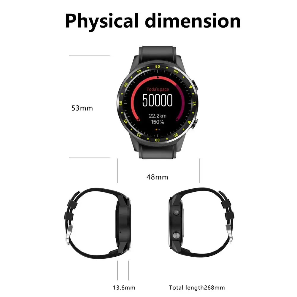 Bluetooth 4 0 Полный Круглый IPS сенсорный экран высокой четкости MT2503 чип смарт GPS