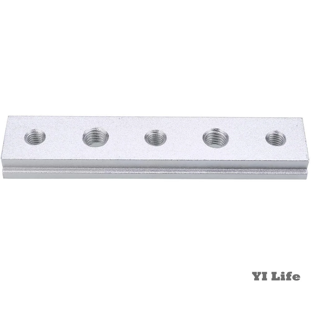 

100mm Aluminum T Track Slot Sliding Slab M6 M8 Screw Holes Wood Working Universal T-track Sliding Nut DIY Woodworking Tools